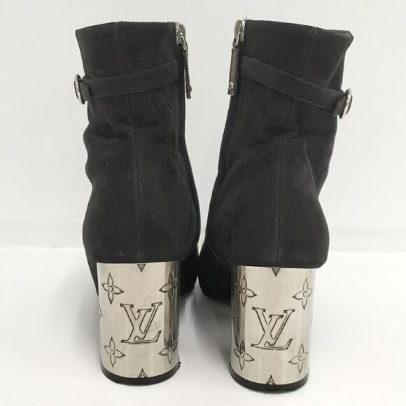 Louis Vuitton Boots Graceline Suede Black - Picture 5 of 10